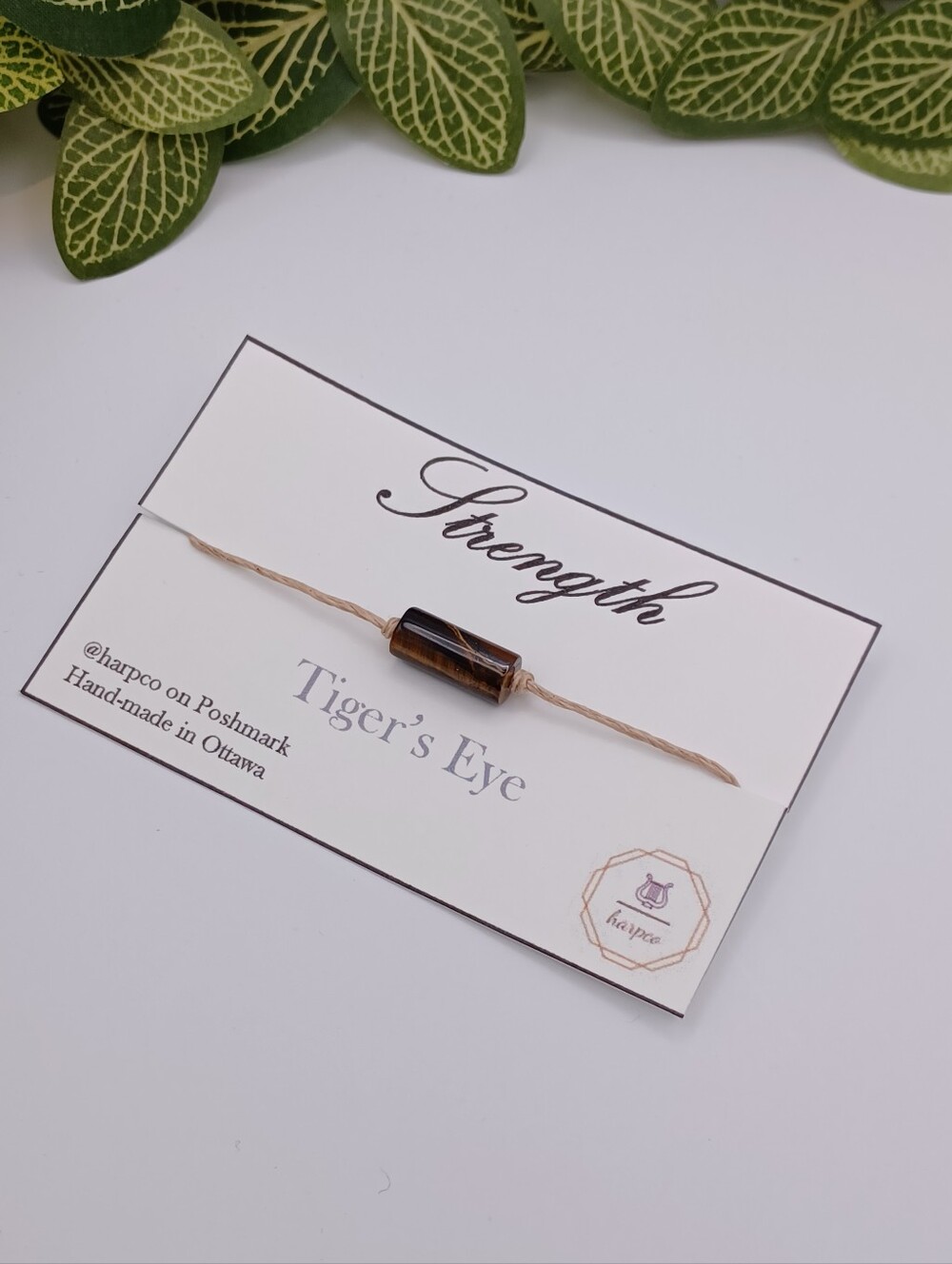 ✨️ 5 for $15 - Tiger's Eye Hemp Healing Crystal Bracelet